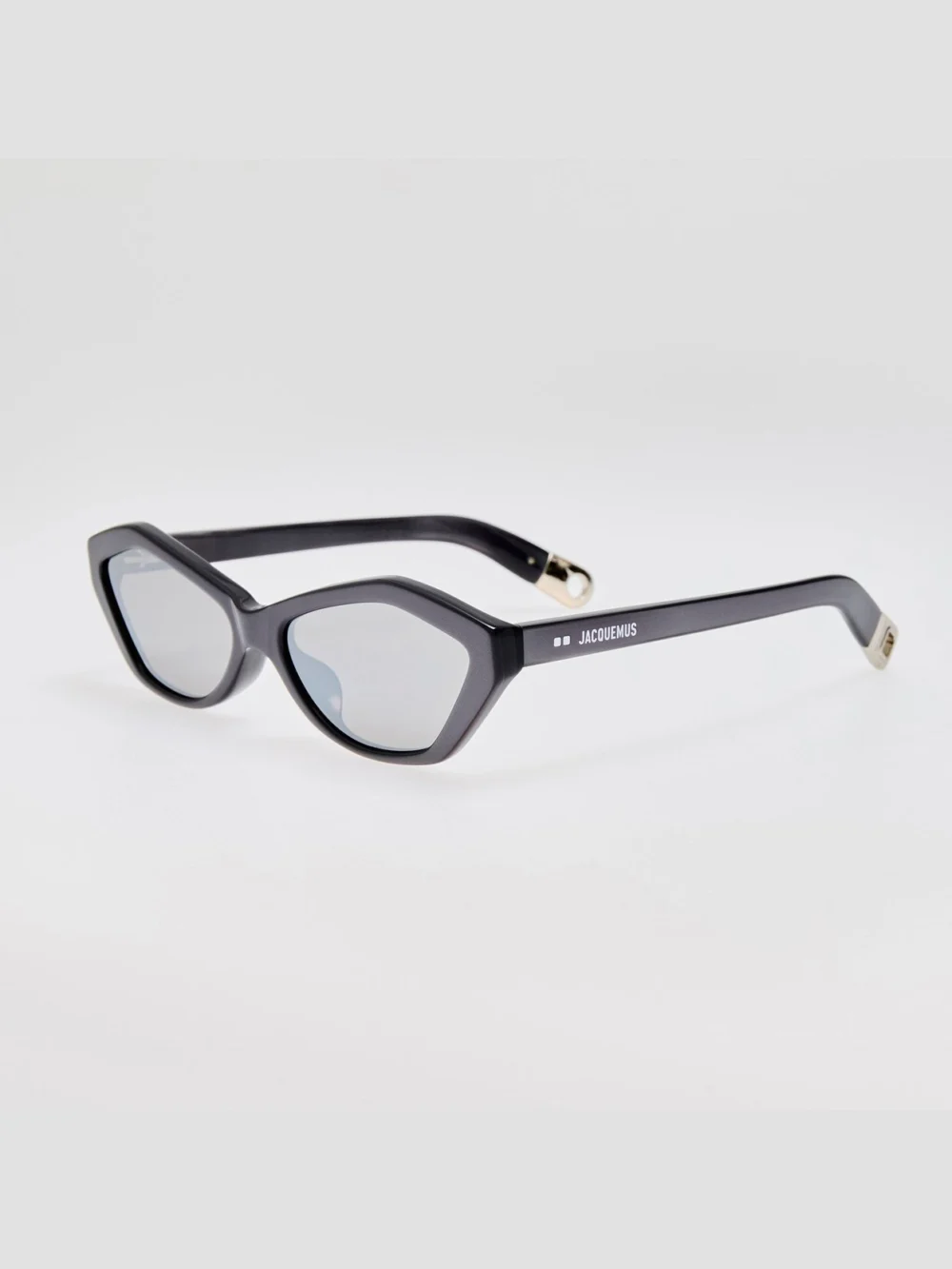 Linda Farrow Bambino Sunglasses, metallic gunmetal, view 2