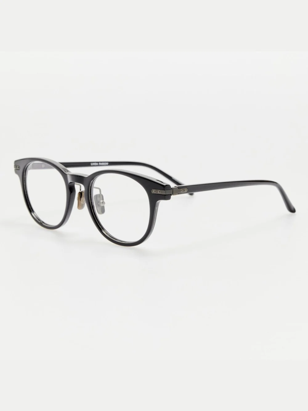 Linda Farrow Bay Optical Frame, matt black nickel, view 2