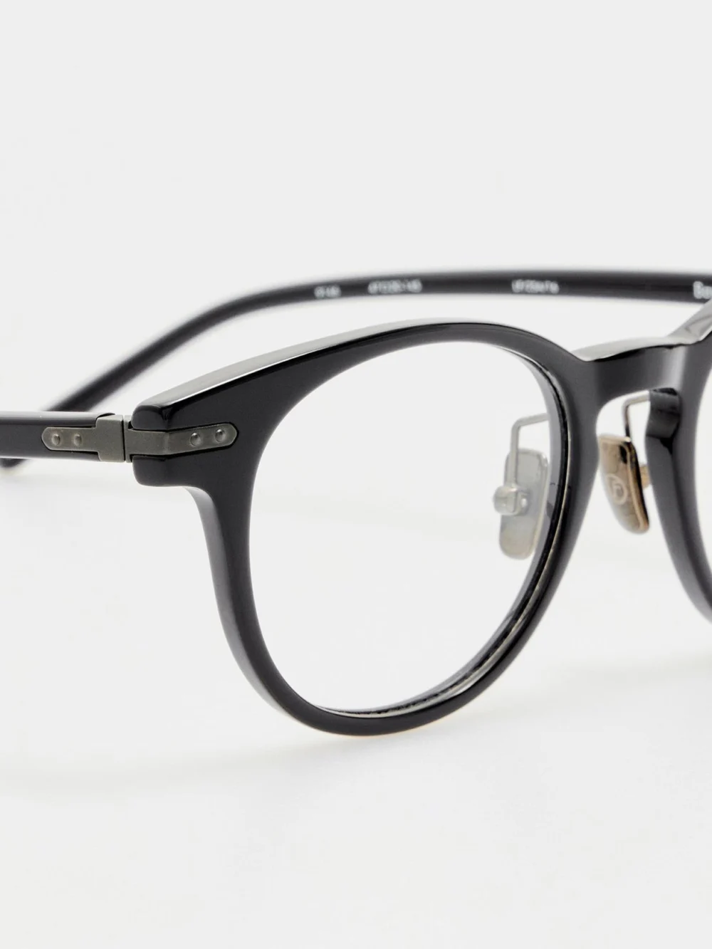 Linda Farrow Bay Optical Frame, matt black nickel, view 3