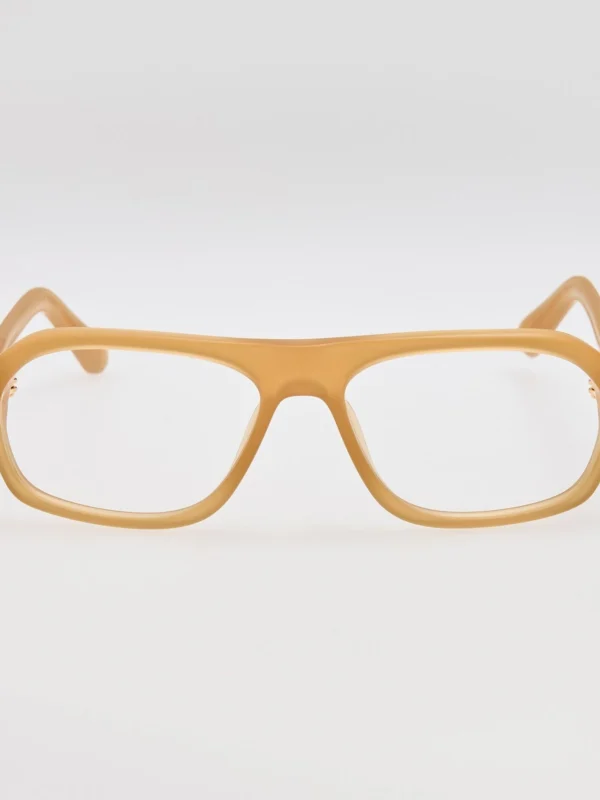Linda Farrow Becane Optical in Milky Brown