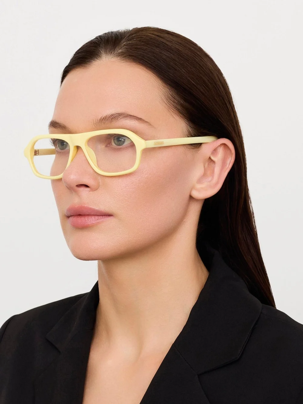 Linda Farrow Becane Optical, yellow stripe, view 3