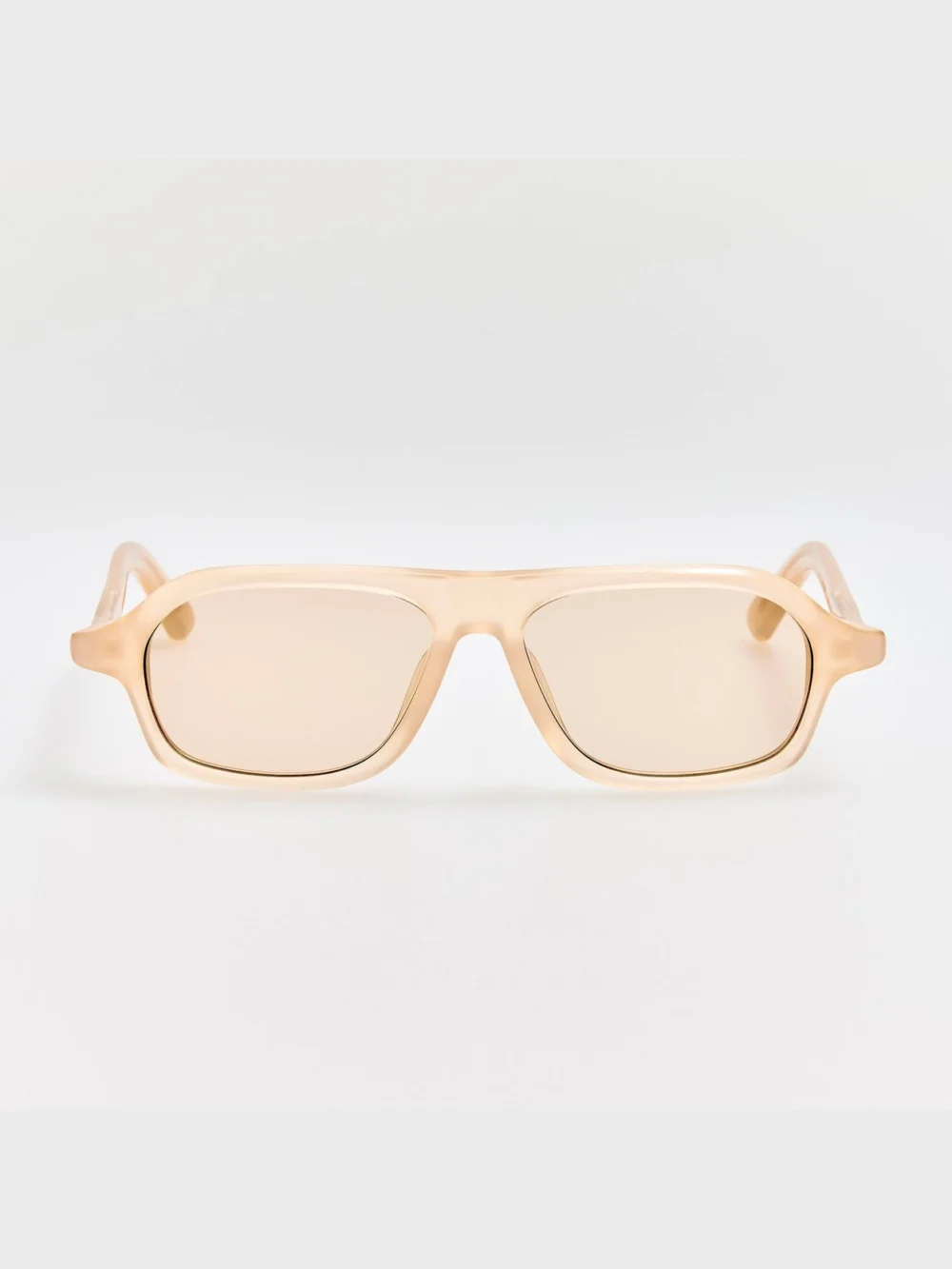 Linda Farrow Becane Sunglasses in nude