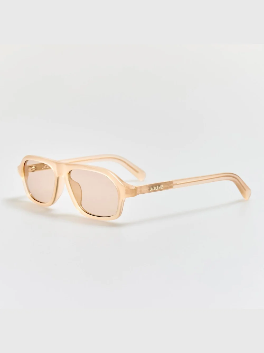 Linda Farrow Becane Sunglasses, nude, view 2