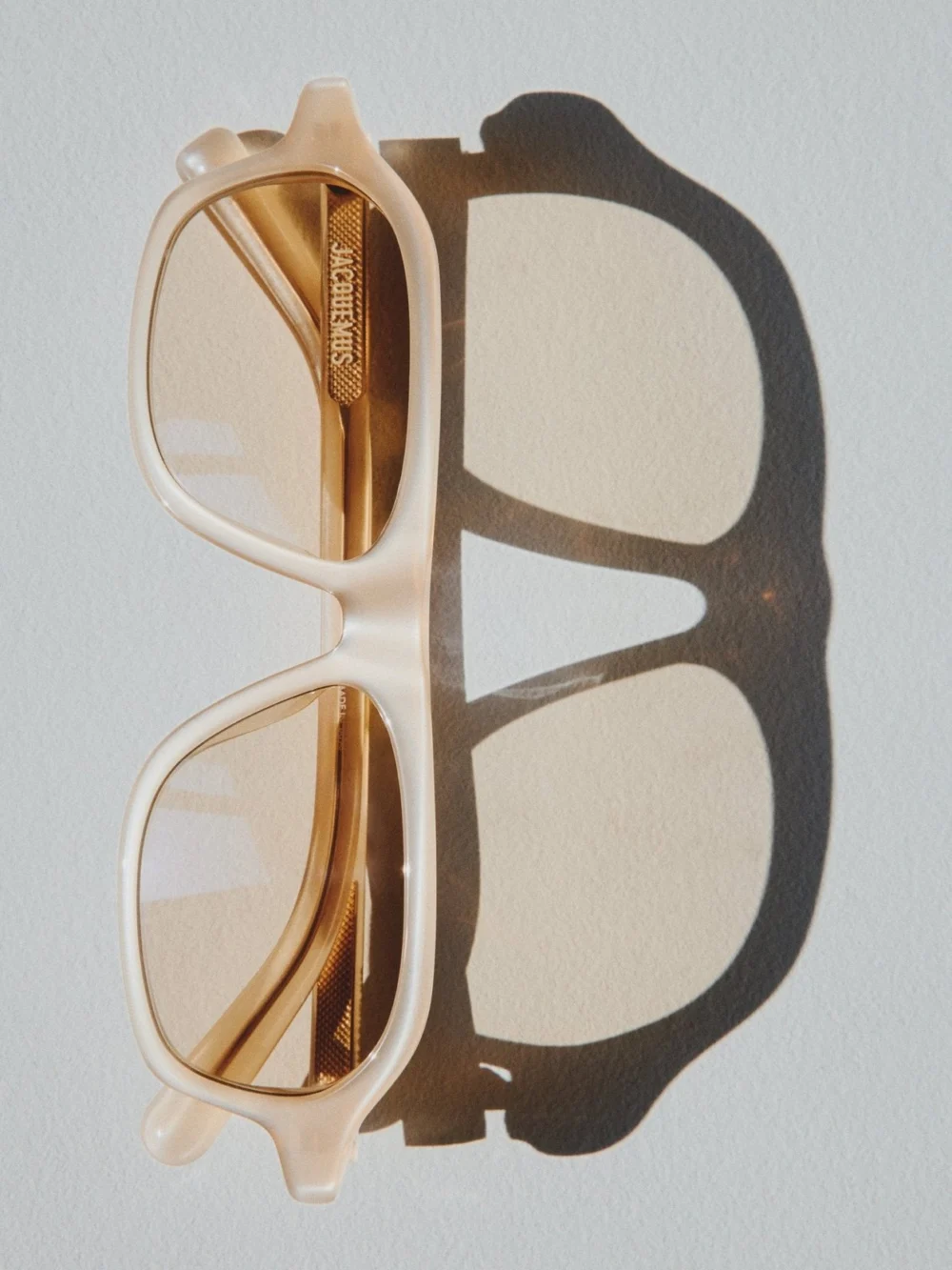 Linda Farrow Becane Sunglasses, nude, view 6