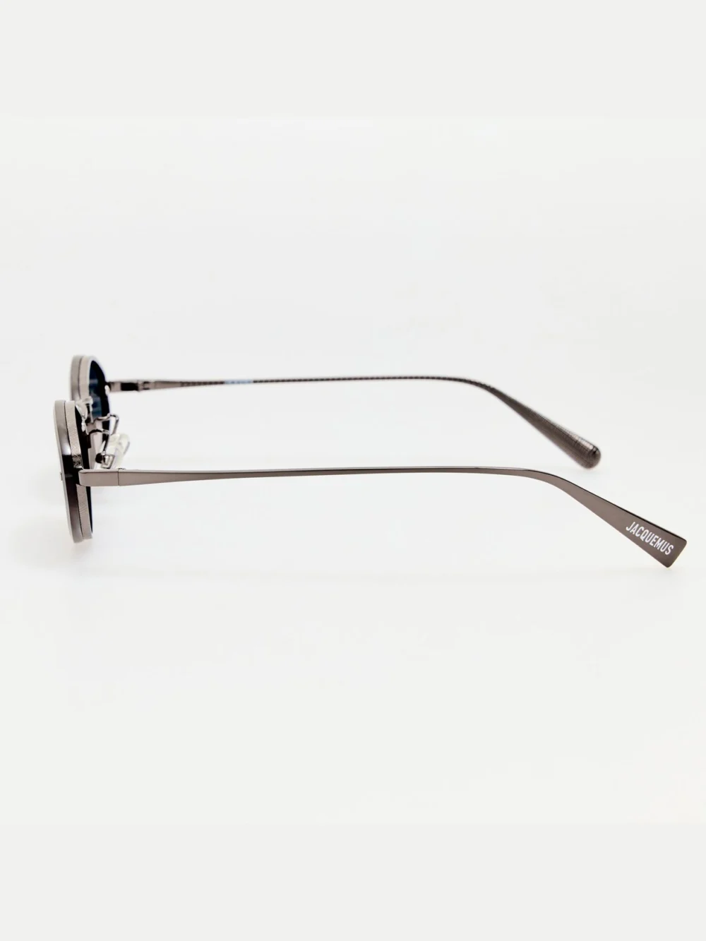 Linda Farrow Bellini Sunglasses, nickel and smoke, view 6