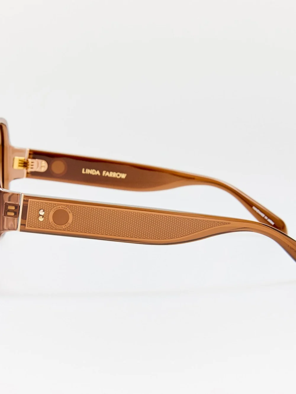 Linda Farrow Blair Sunglasses, brown, view 5
