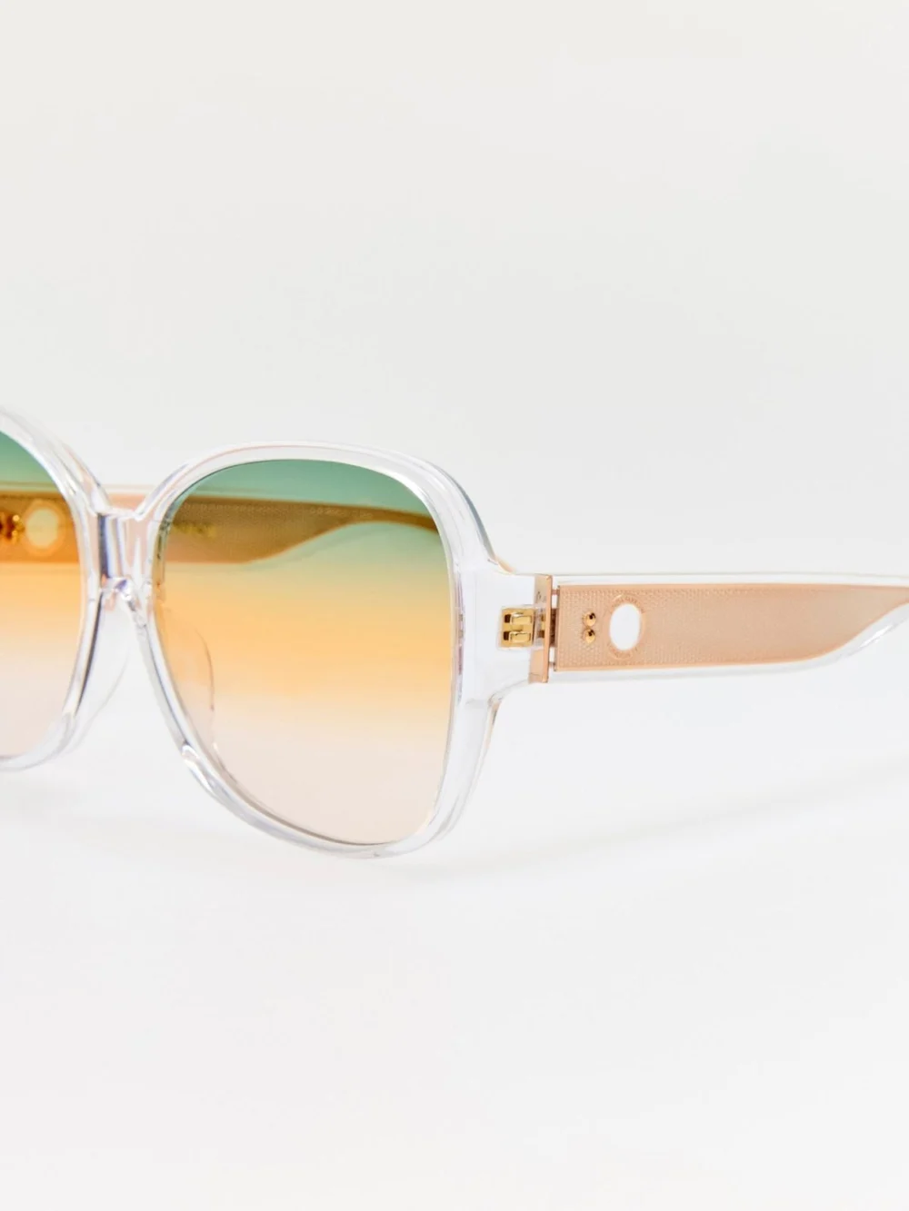 Linda Farrow Blair Sunglasses, clear and tutti frutti, view 2