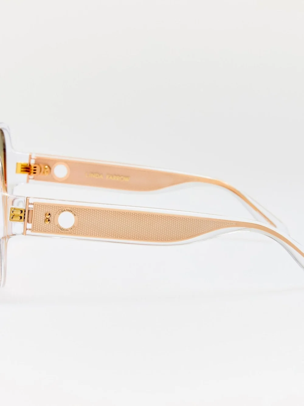 Linda Farrow Blair Sunglasses, clear and tutti frutti, view 5