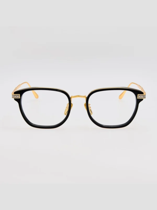 Linda Farrow Blakher Optical in 22K Gold and Black