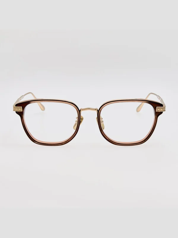 Linda Farrow Blakher Optical in 22K Gold and Brown