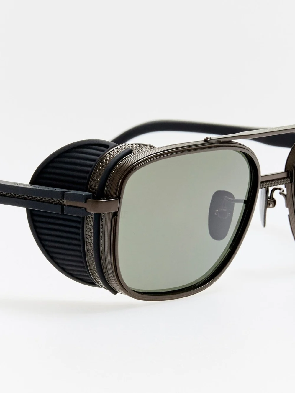 Linda Farrow Boyd Explorer Sunglasses, matt black nickel, view 6