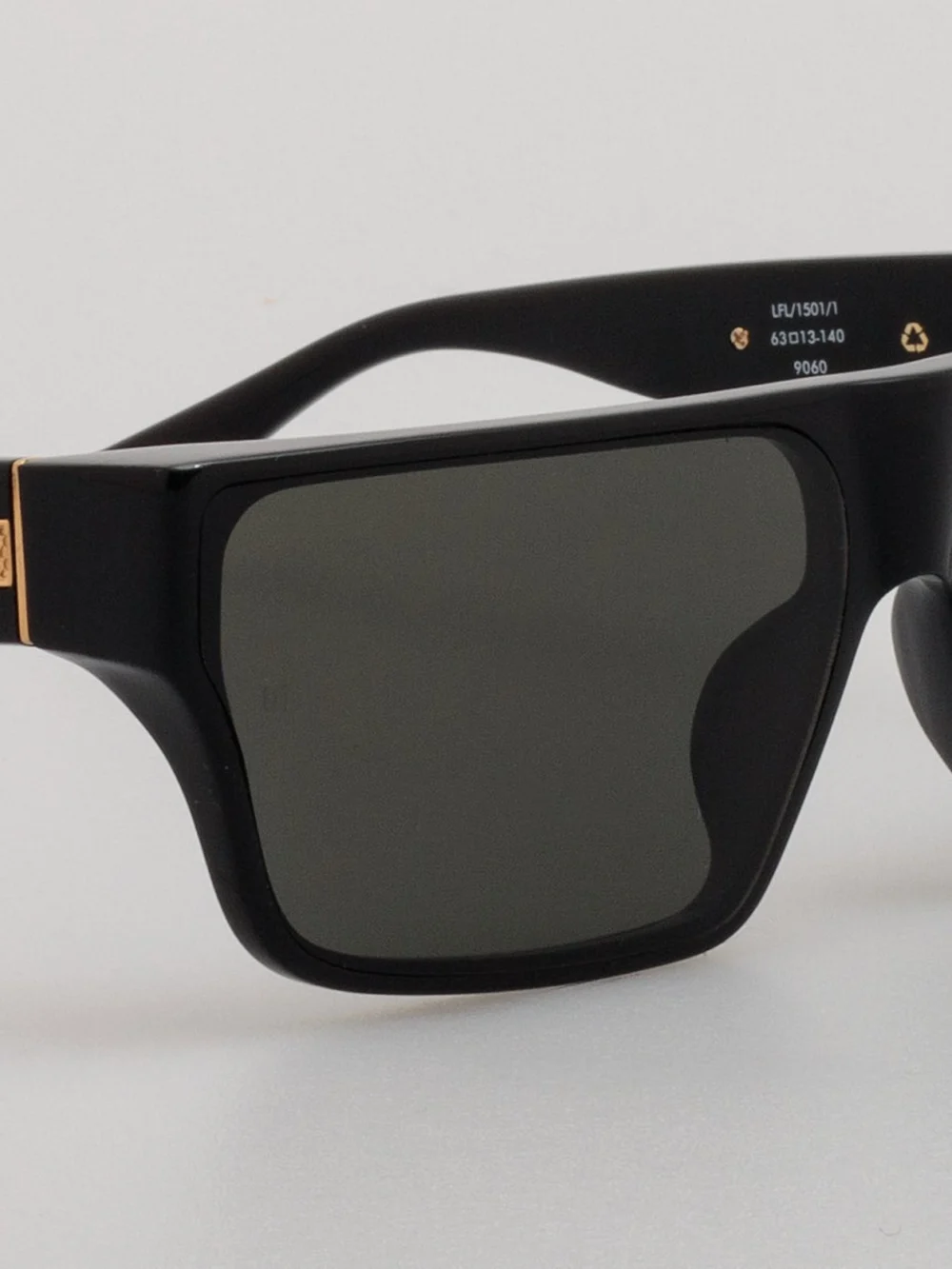 Linda Farrow Brady Sunglasses, black, view 5