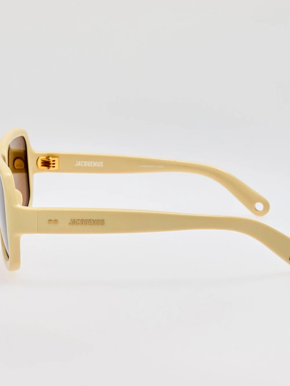 Linda Farrow Cabana Oversize Sunglasses, sand, view 2