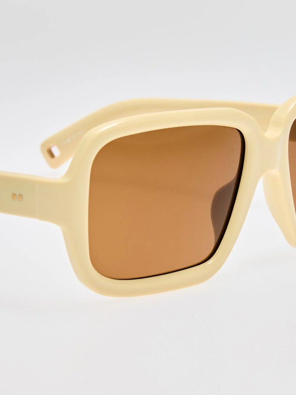 Linda Farrow Cabana Oversize Sunglasses, sand, view 4