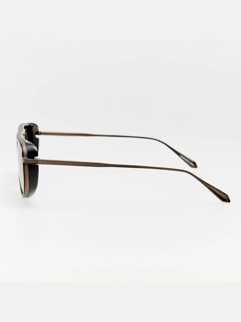 Linda Farrow Calder Sunglasses, matt black nickel, view 5