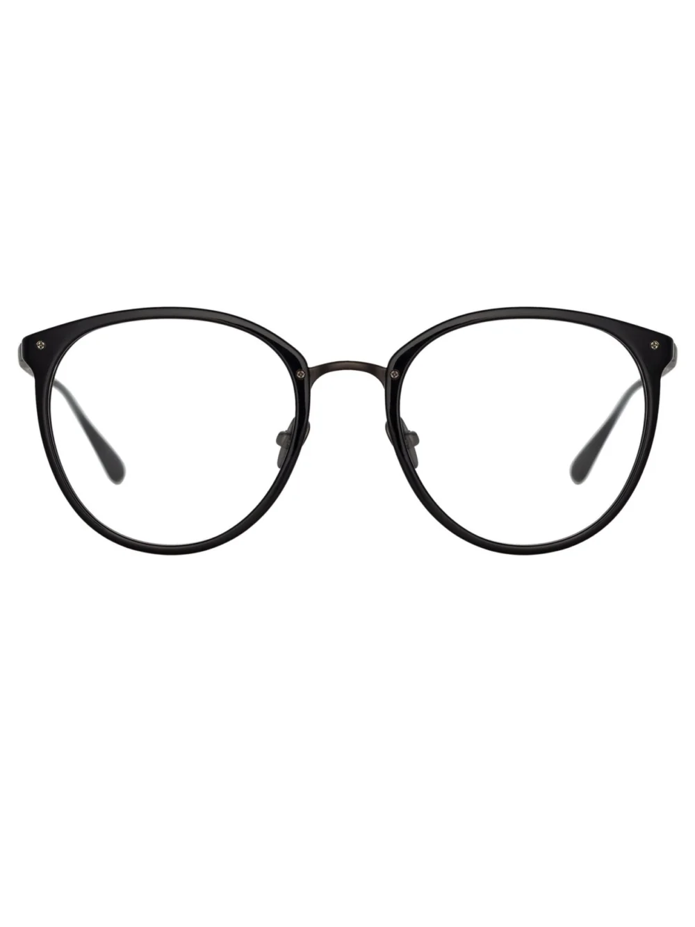 Linda Farrow Calthorpe Optical Frame in black and nickel