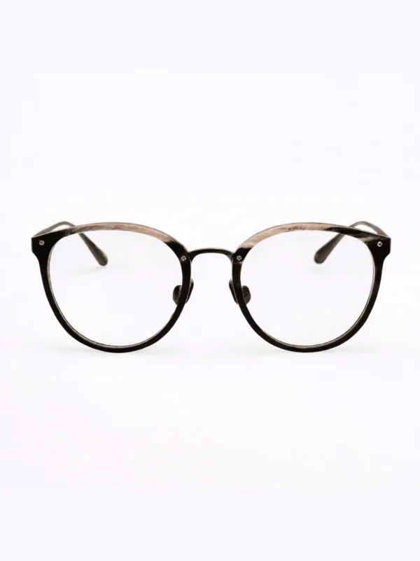 Linda Farrow Calthorpe Optical Frame in Buffalo Horn and 925 Sterling Silver