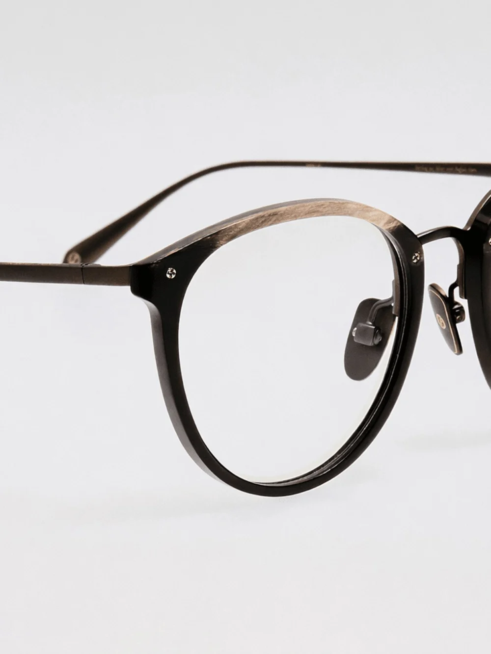 Linda Farrow Calthorpe Optical Frame, buffalo horn and 925 sterling silver, view 5