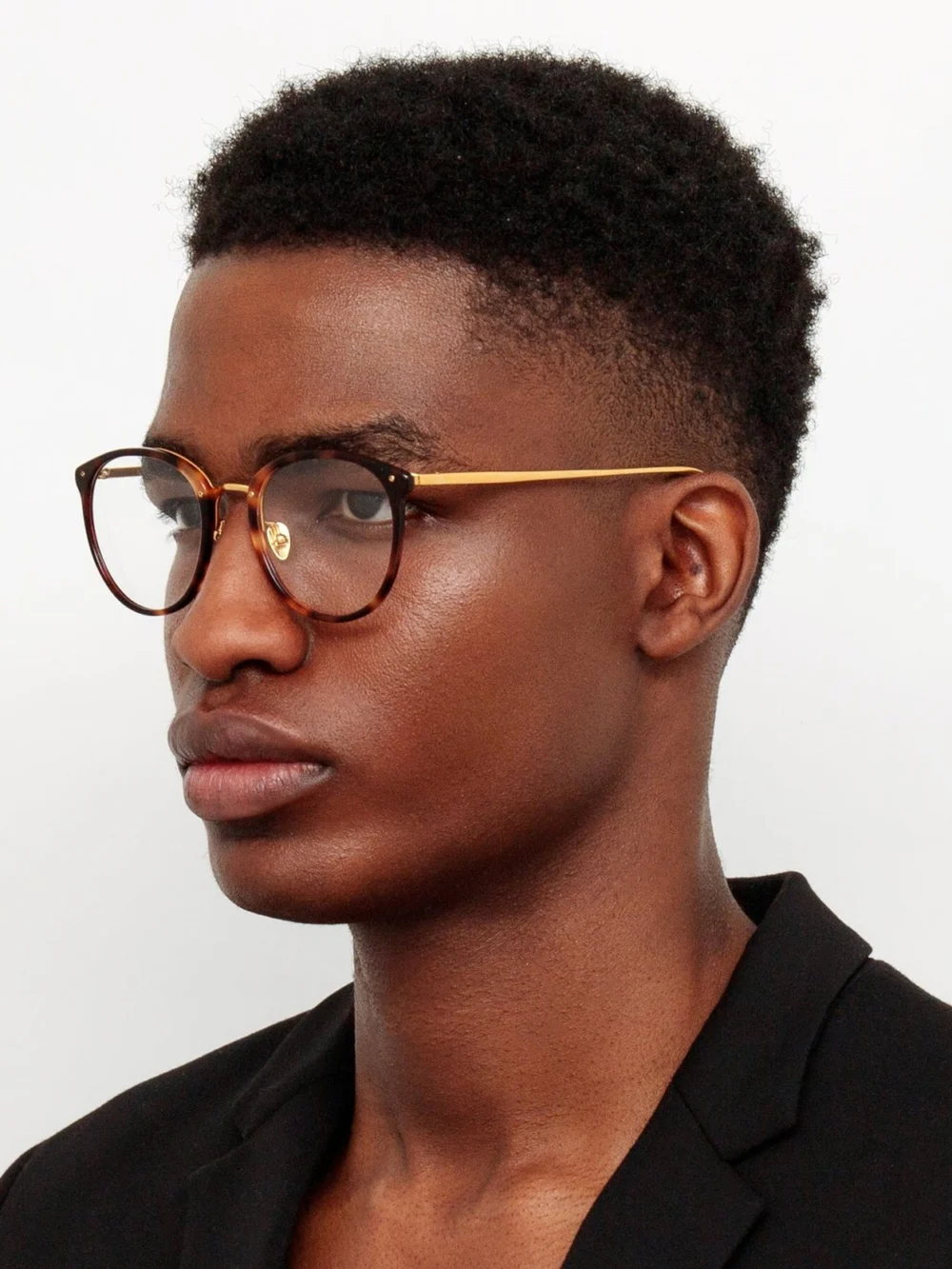 Linda Farrow Calthorpe Optical Frame, tortoiseshell, view 4