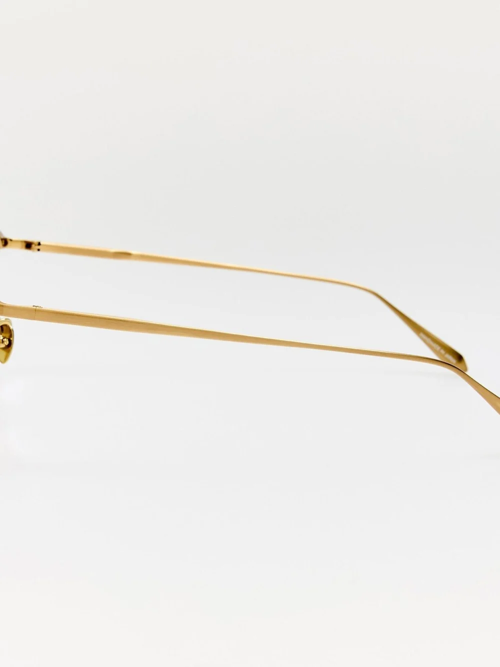 Linda Farrow Calthorpe Optical, matt champagne and honey, view 6