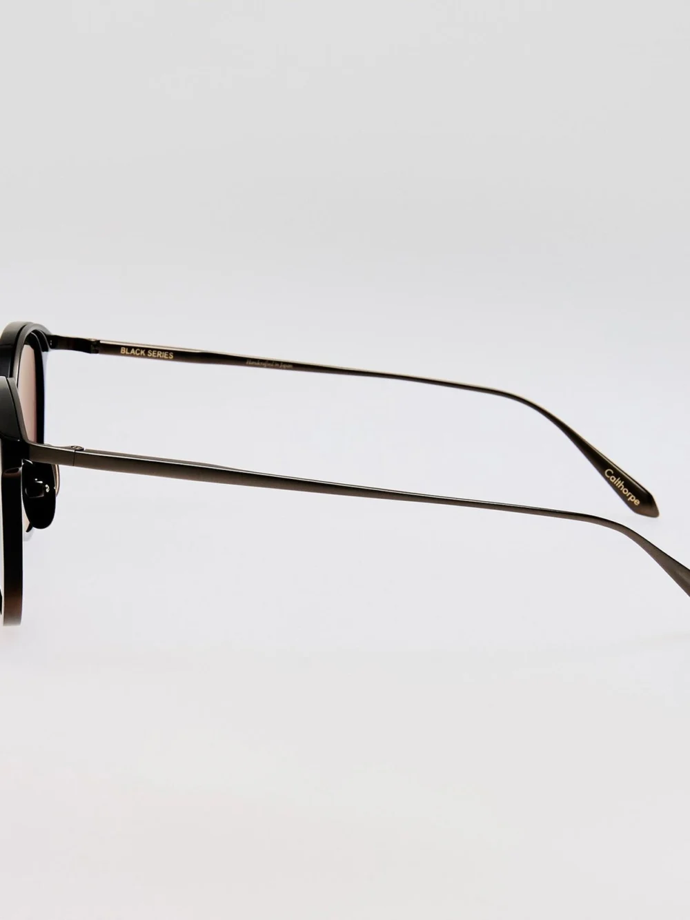 Linda Farrow Calthorpe Sunglasses, buffalo horn and 925 sterling silver, view 6