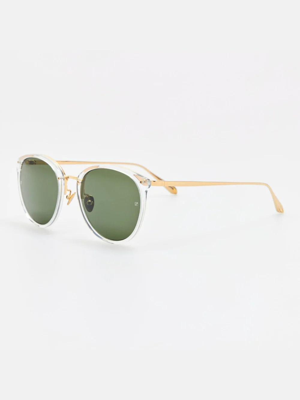 Linda Farrow Calthorpe Sunglasses, clear, view 2