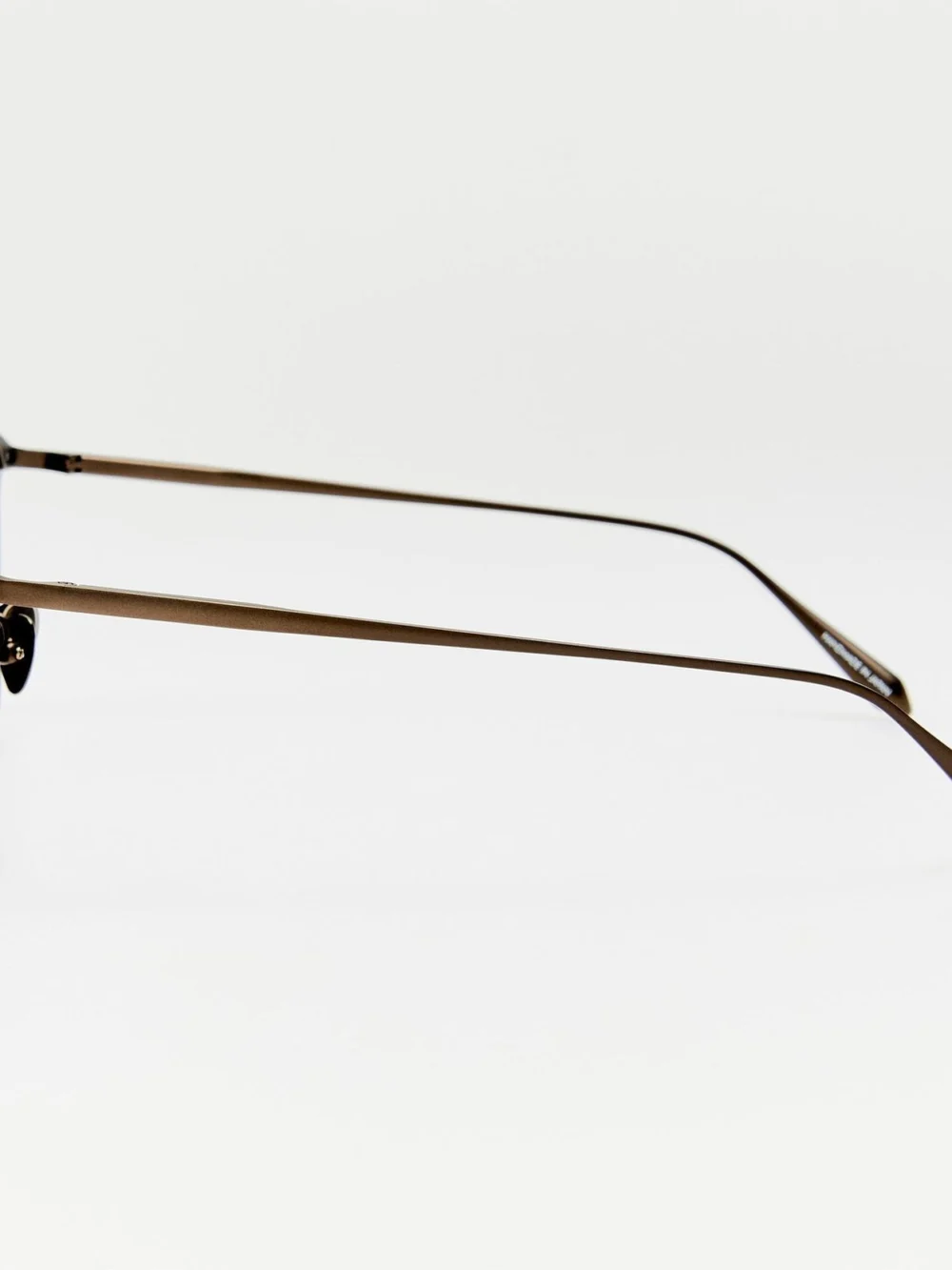 Linda Farrow Calthorpe Sunglasses, matt nickel and mocha, view 5