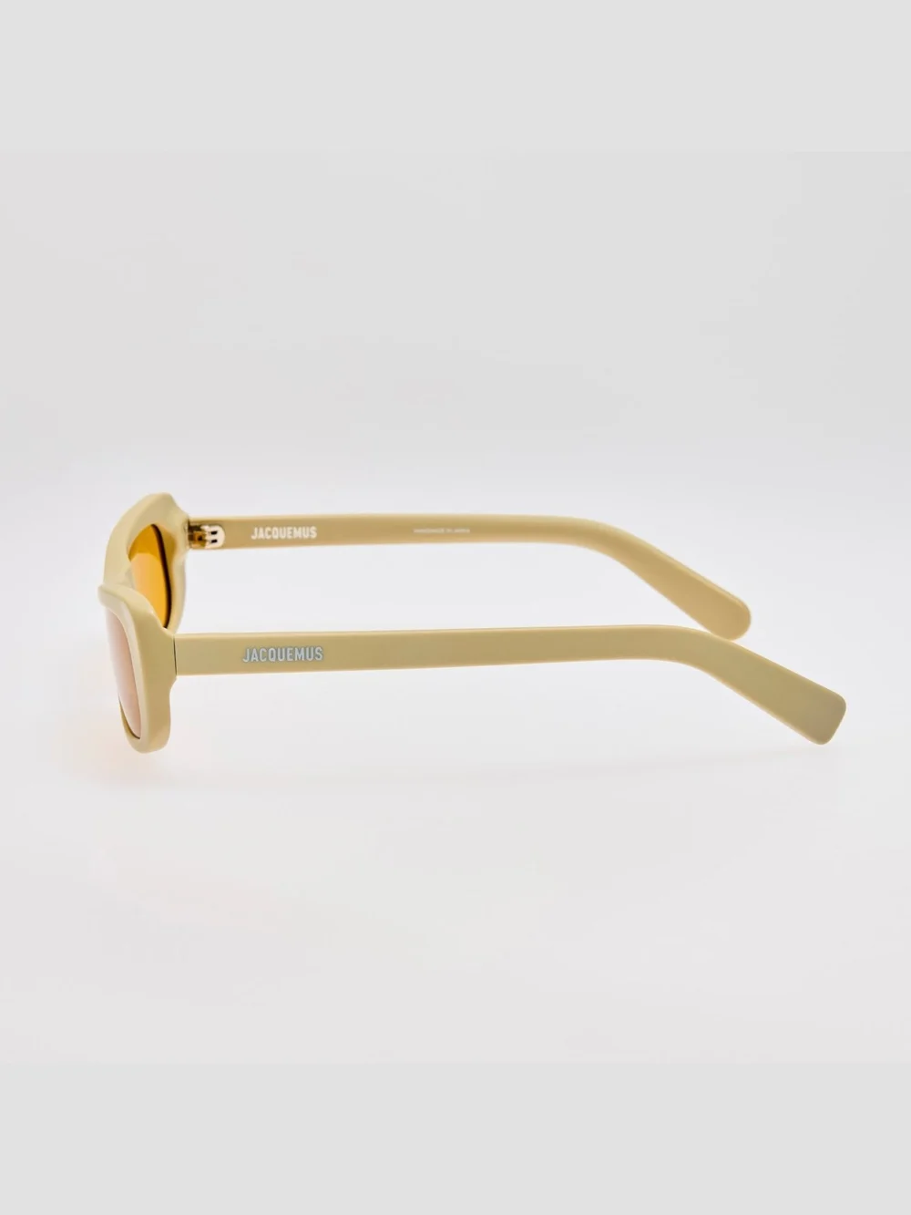 Linda Farrow Capri Rectangular Sunglasses, matt putty, view 2