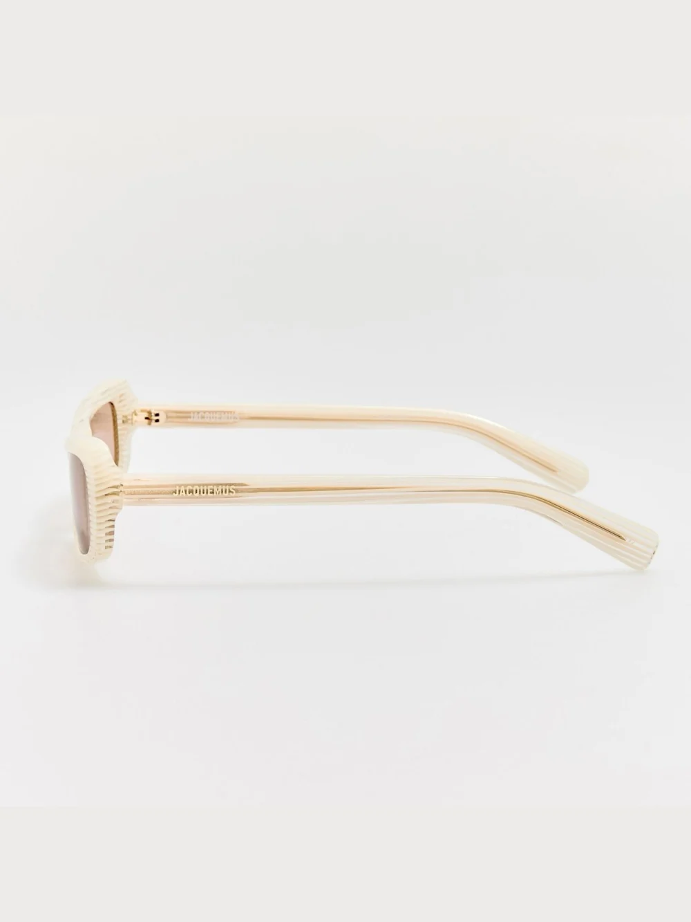 Linda Farrow Capri Sunglasses, cream stripe, view 5