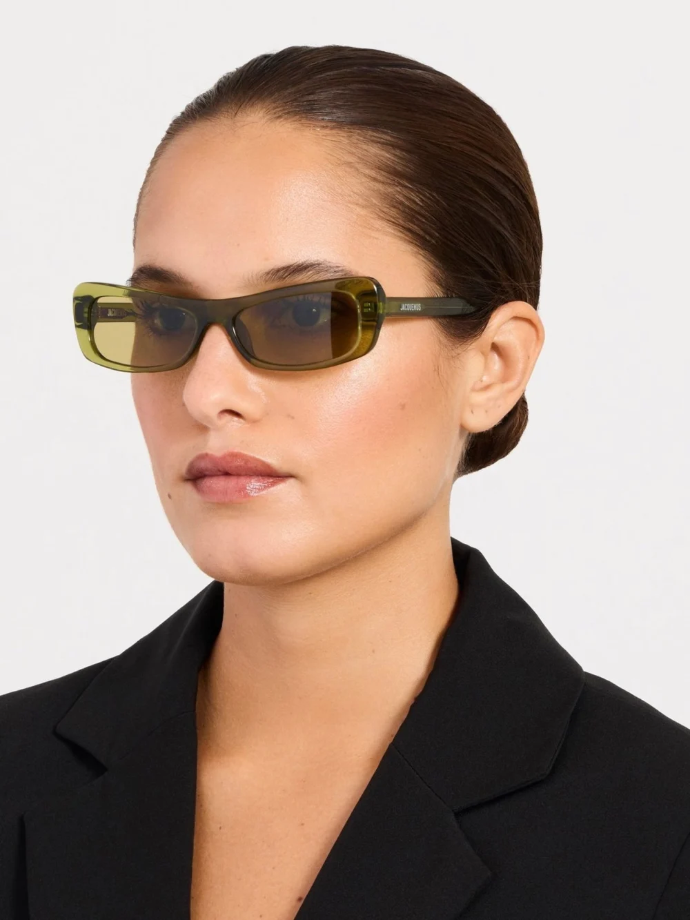 Linda Farrow Capri Sunglasses, khaki, view 3