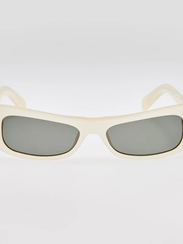 Linda Farrow Capri Sunglasses in Metallic Pearl