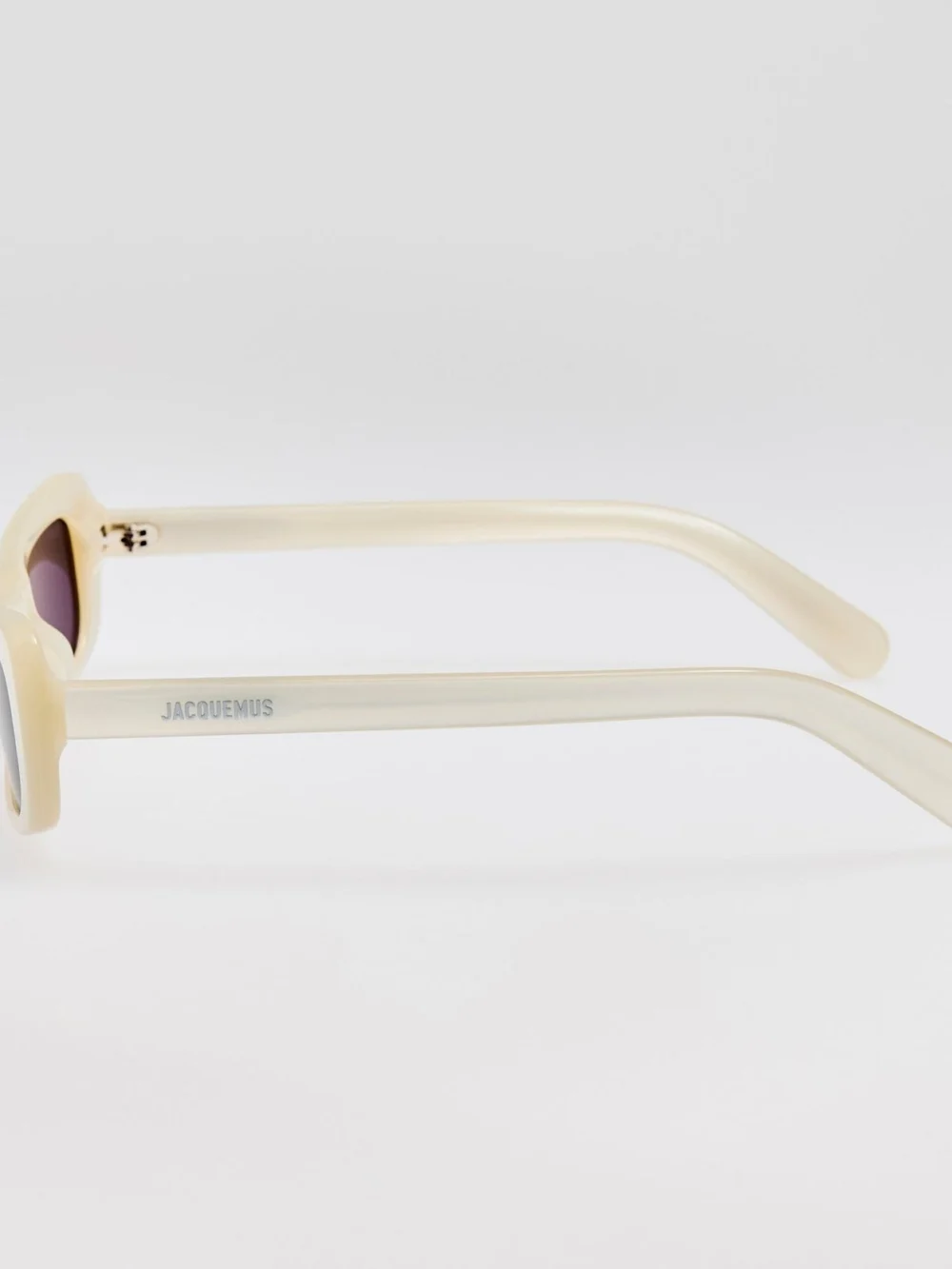 Linda Farrow Capri Sunglasses, metallic pearl, view 4