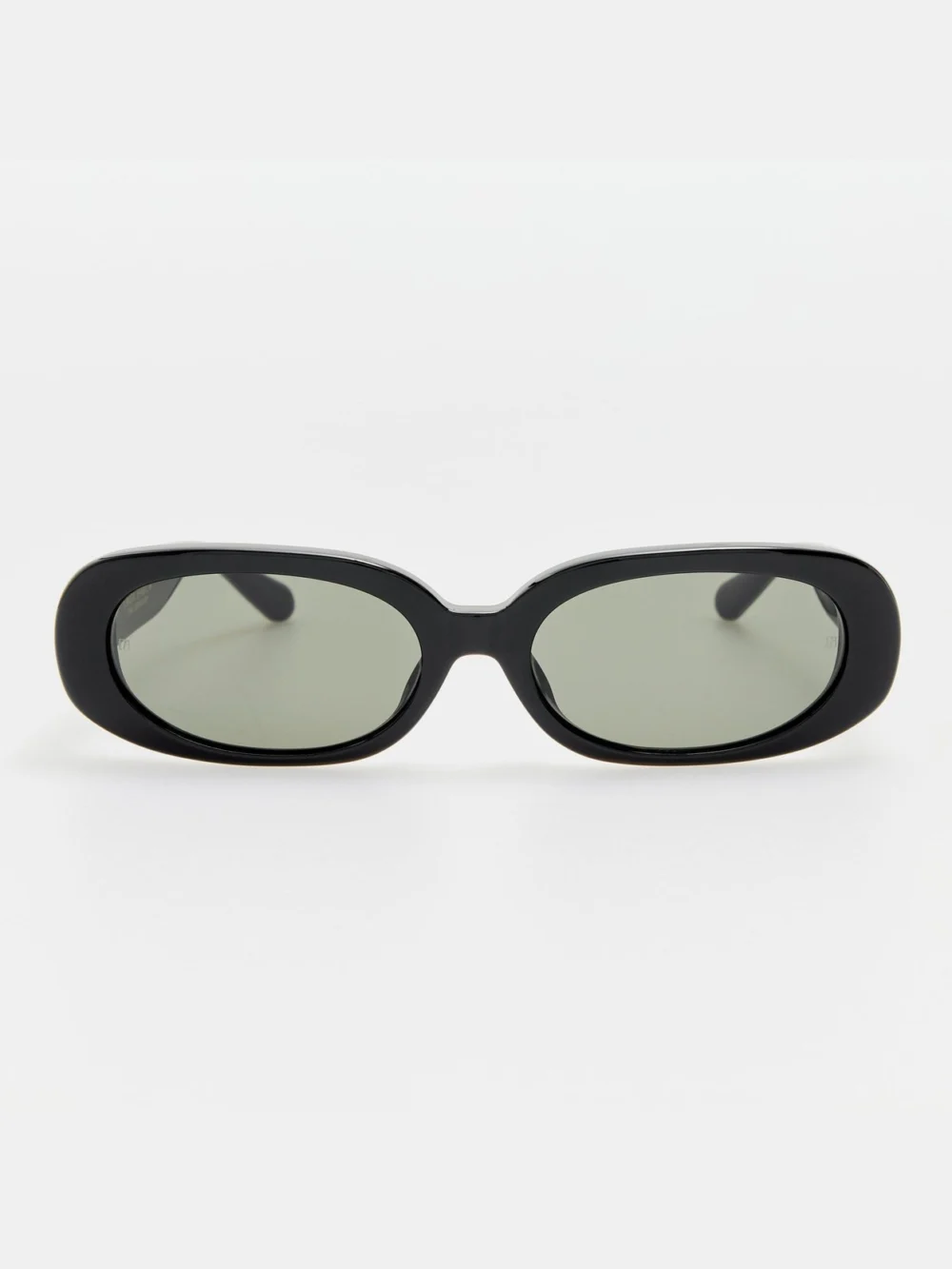 Linda Farrow Cara Sunglasses in black with diamonds and 22k gold