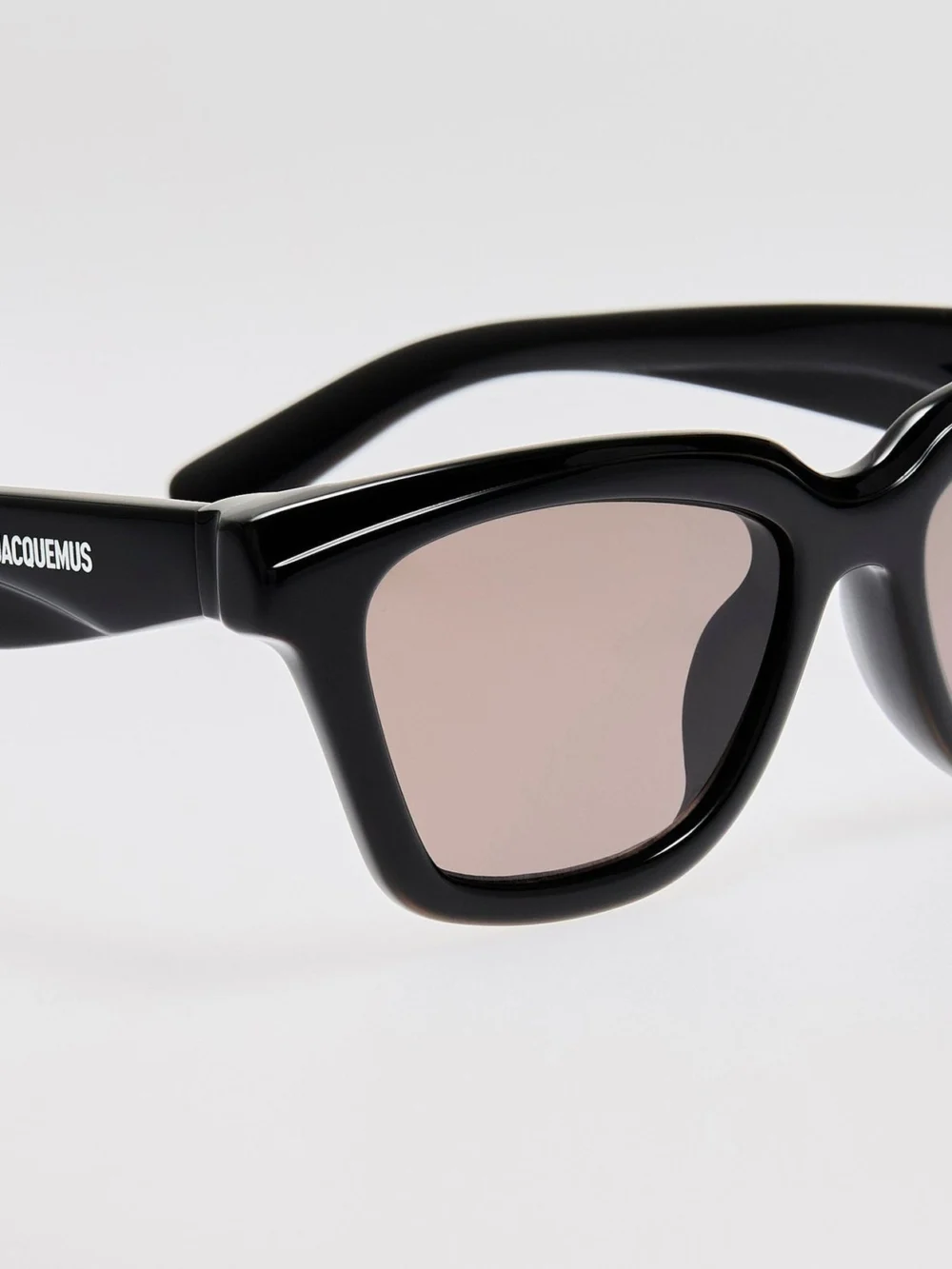 Linda Farrow Carre Sunglasses, black, view 5