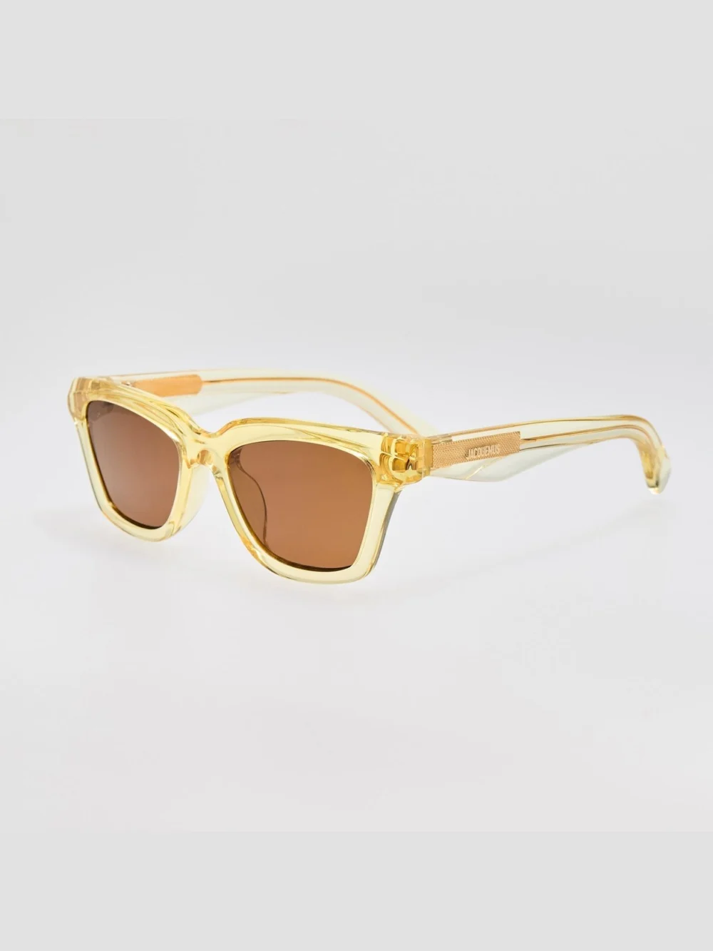 Linda Farrow Carre Sunglasses, crystal yellow, view 2