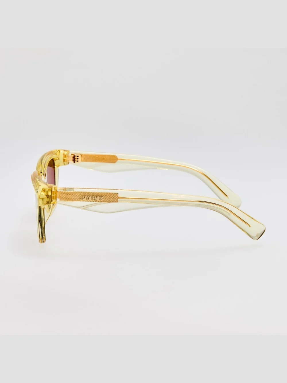 Linda Farrow Carre Sunglasses, crystal yellow, view 6