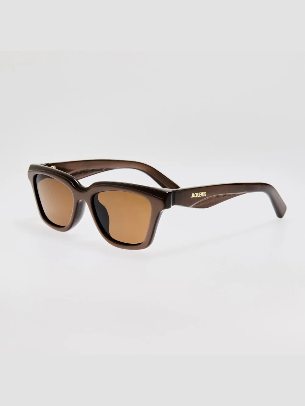 Linda Farrow Carre Sunglasses, metallic brown, view 2