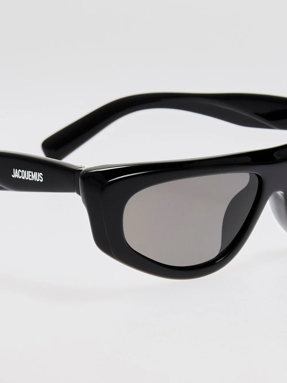 Linda Farrow Casco Sunglasses, black, view 5
