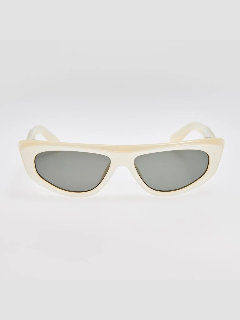 Linda Farrow Casco Sunglasses in metallic pearl