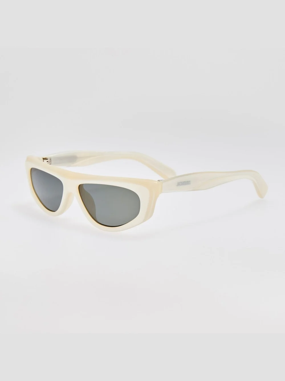 Linda Farrow Casco Sunglasses, metallic pearl, view 2