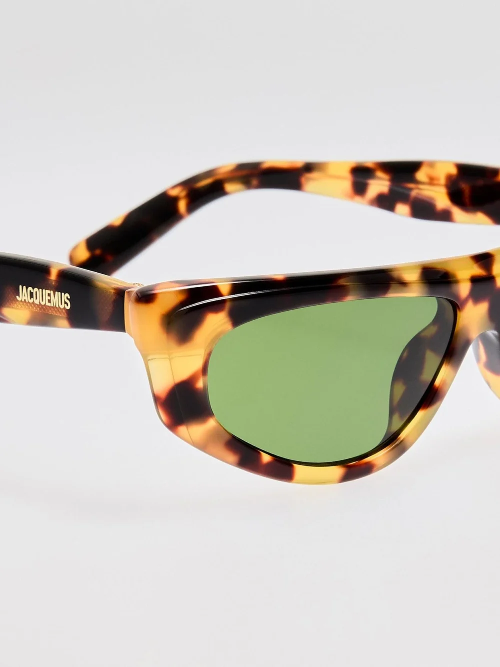 Linda Farrow Casco Sunglasses, tortoiseshell, view 5