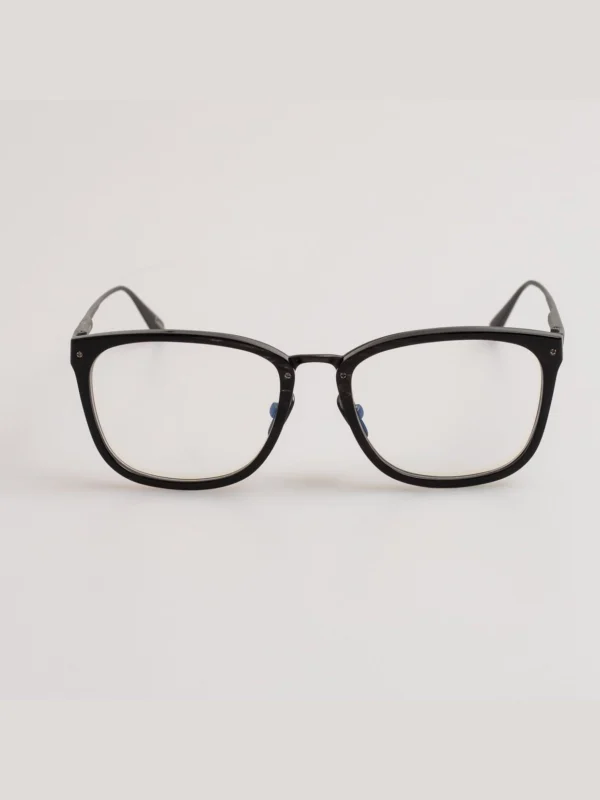Linda Farrow Cassin Optical Frame in Buffalo Horn and 925 Sterling Silver
