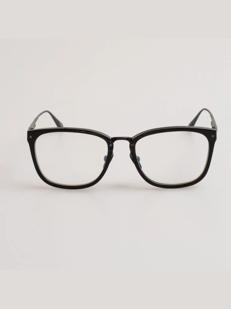 Linda Farrow Cassin Optical Frame in Buffalo Horn and 925 Sterling Silver