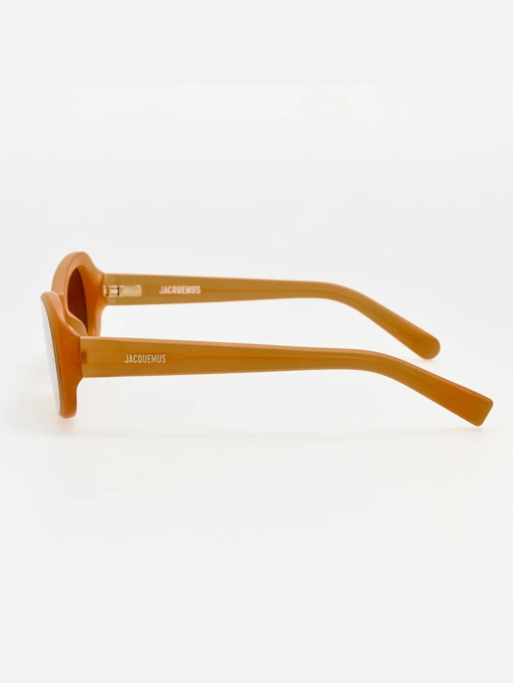 Linda Farrow Cavallo Sunglasses, caramel, view 6