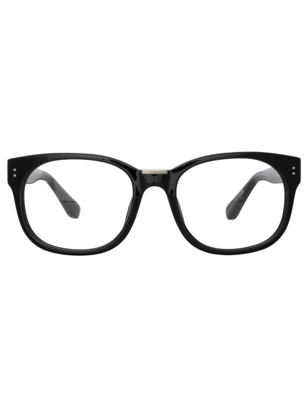 Linda Farrow Cedric Optical Frames in Matt Black Nickel