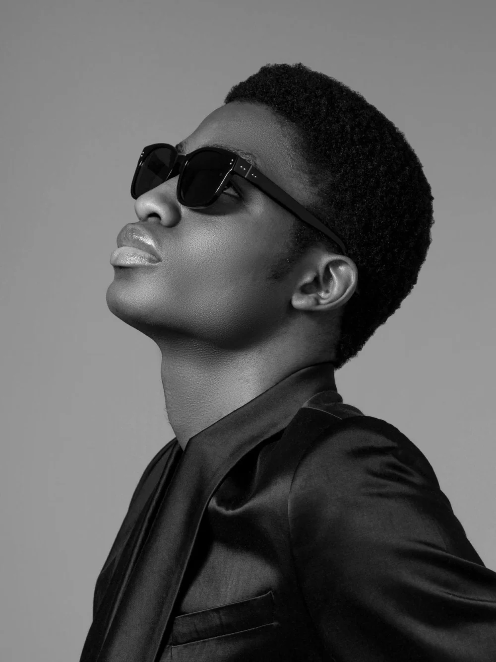 Linda Farrow Cedric Sunglasses, matt black nickel, view 4