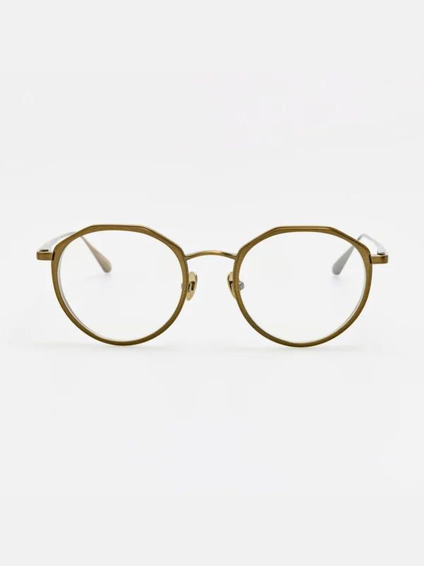 Linda Farrow Cesar Optical in Antique Gold