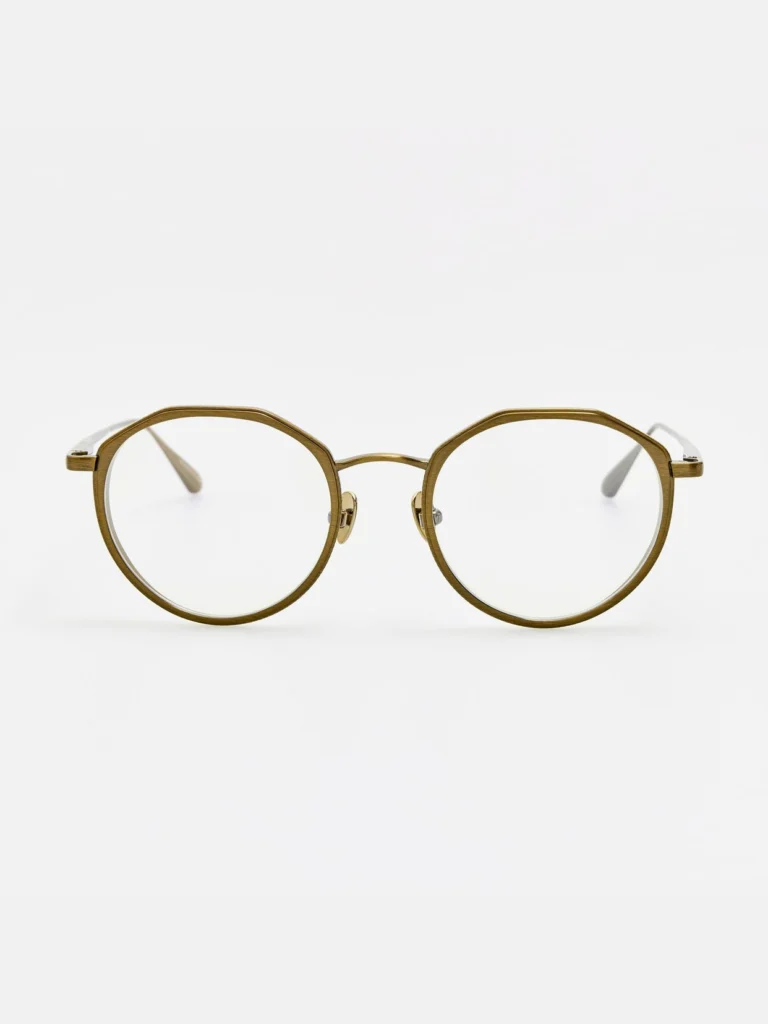 Linda Farrow Cesar Optical in Antique Gold