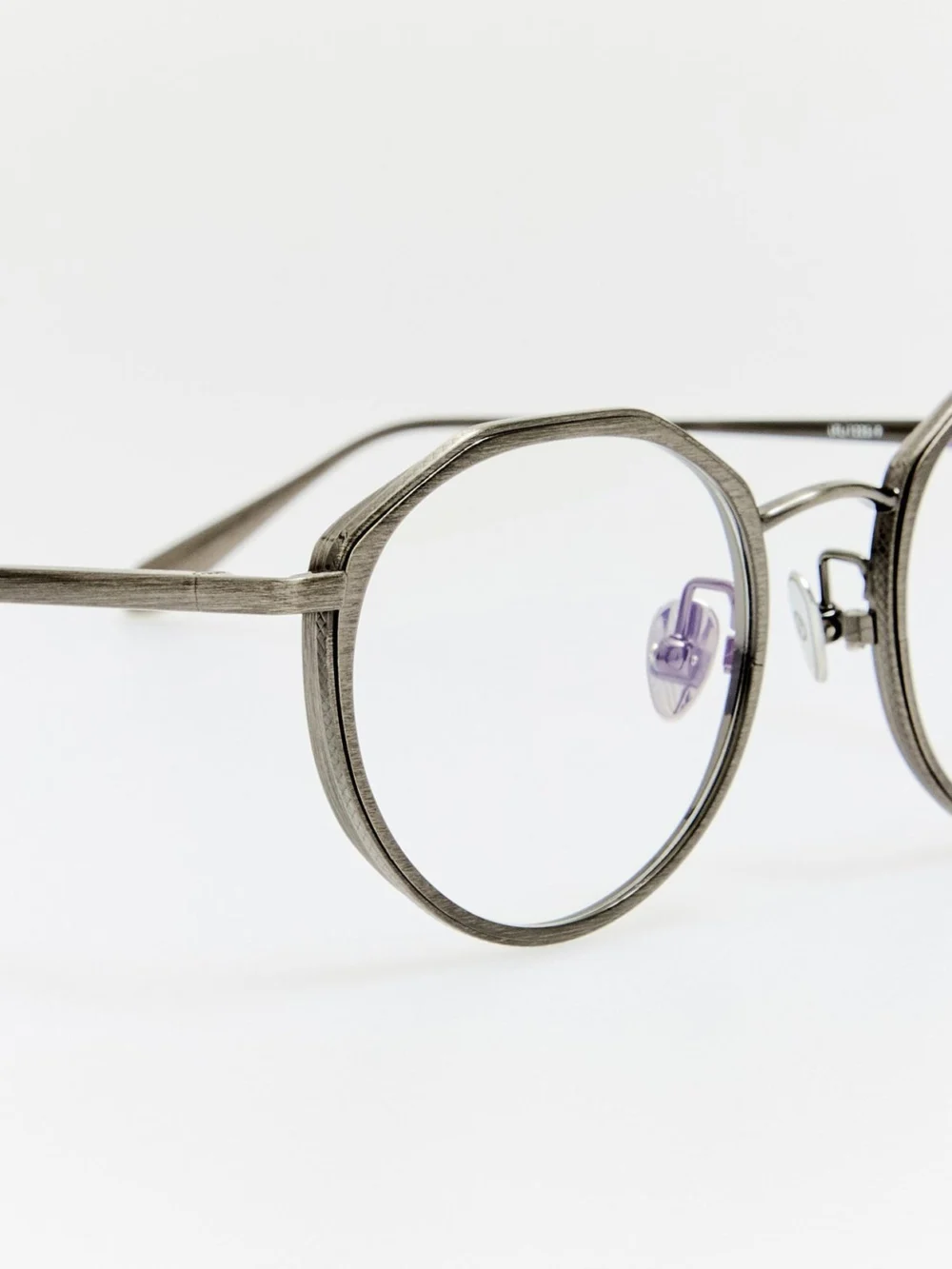 Linda Farrow Cesar Optical, antique silver, view 3