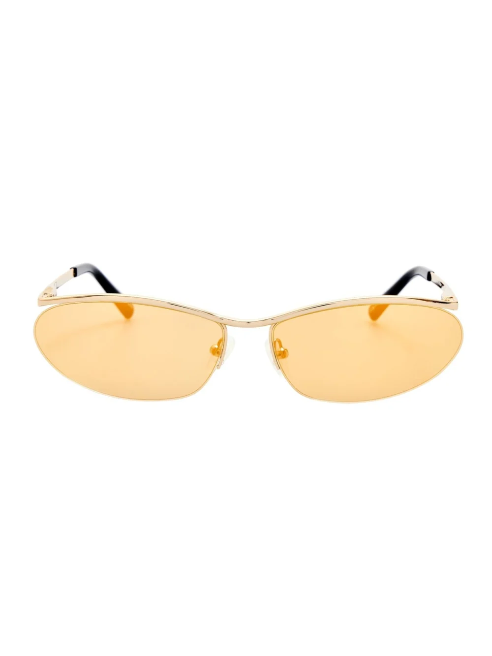 Linda Farrow Charlotte Sunglasses in gold mirror